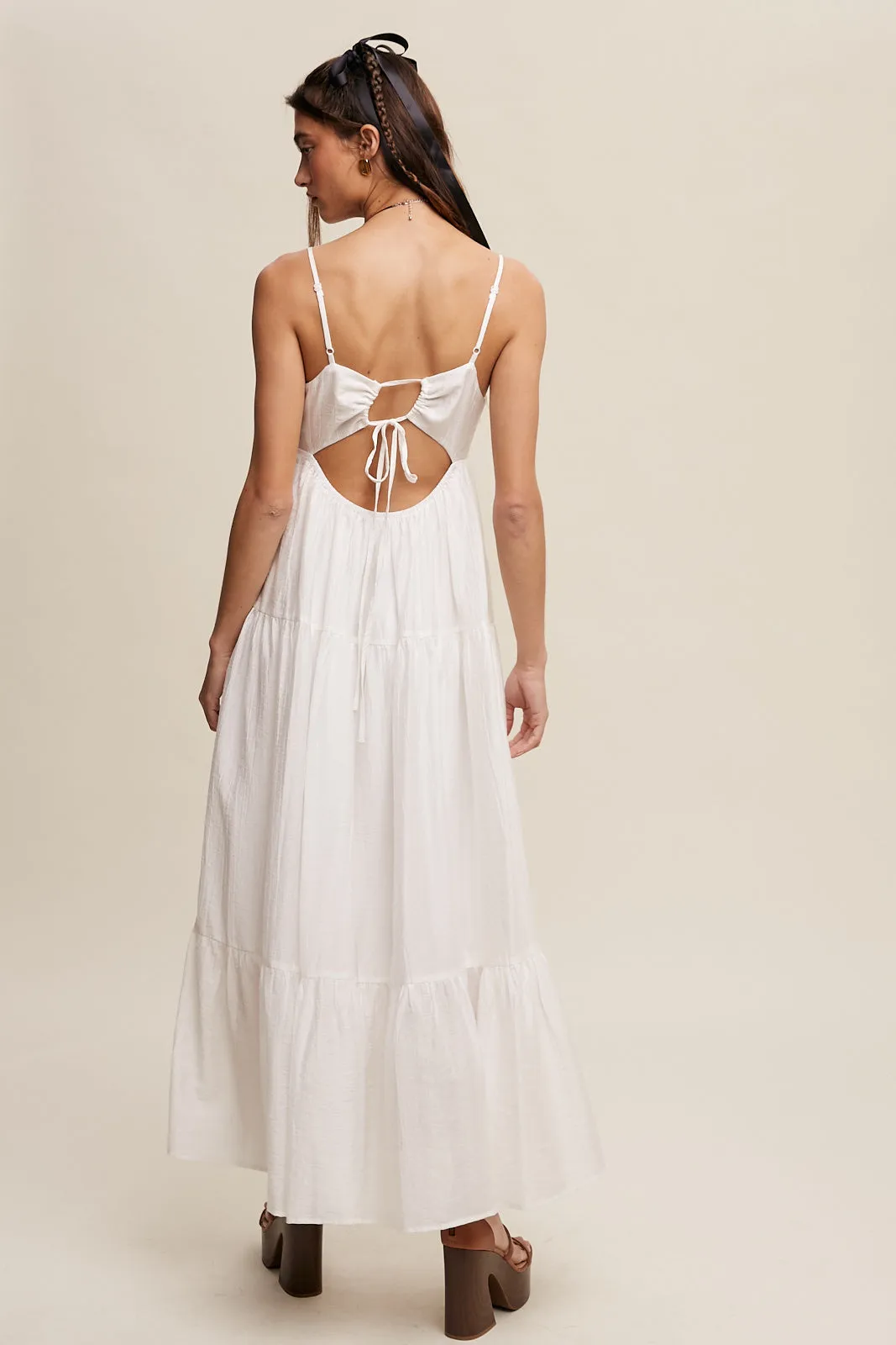 Flowy Romantic Tiered Summer Maxi Dress
