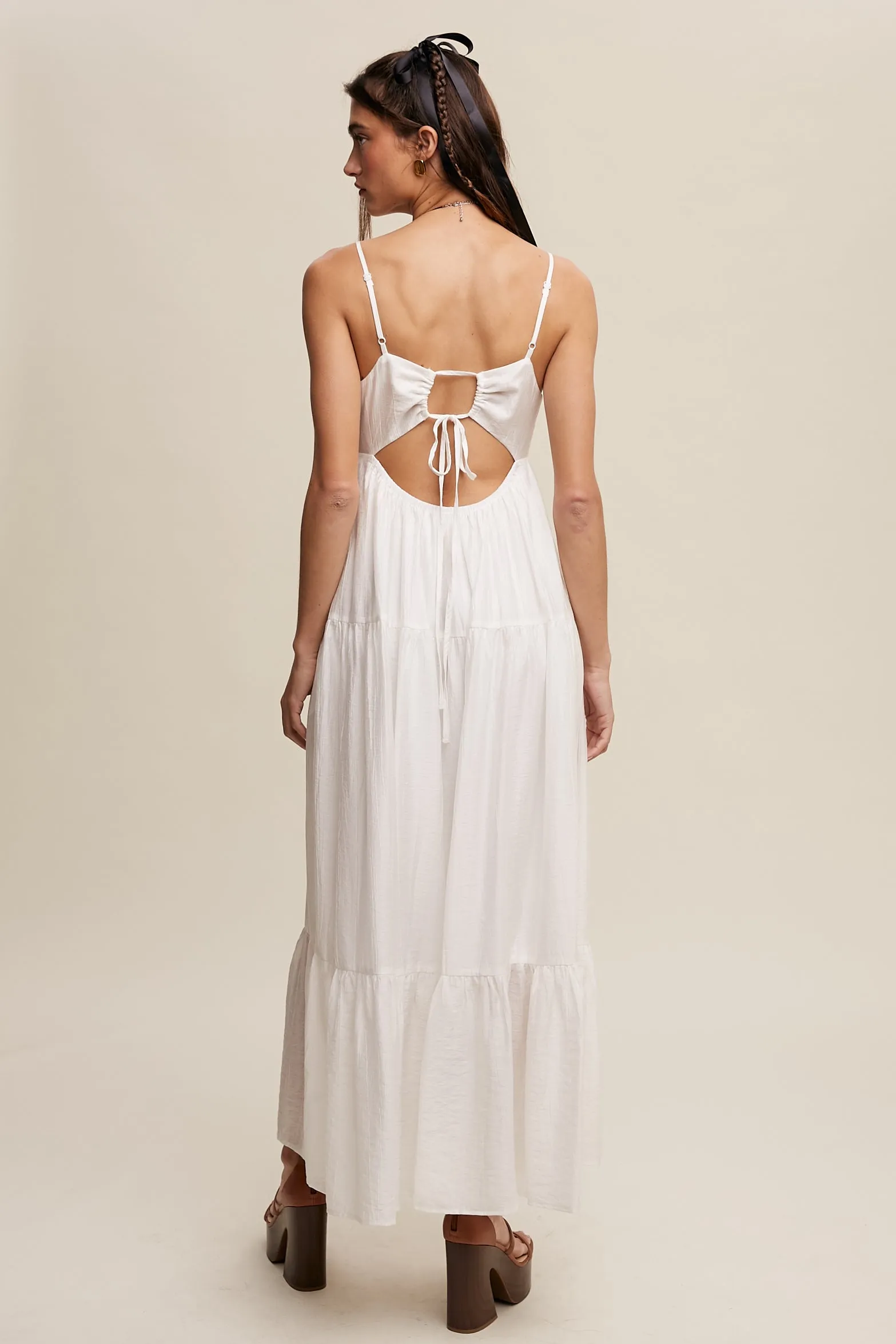 Flowy Romantic Tiered Summer Maxi Dress
