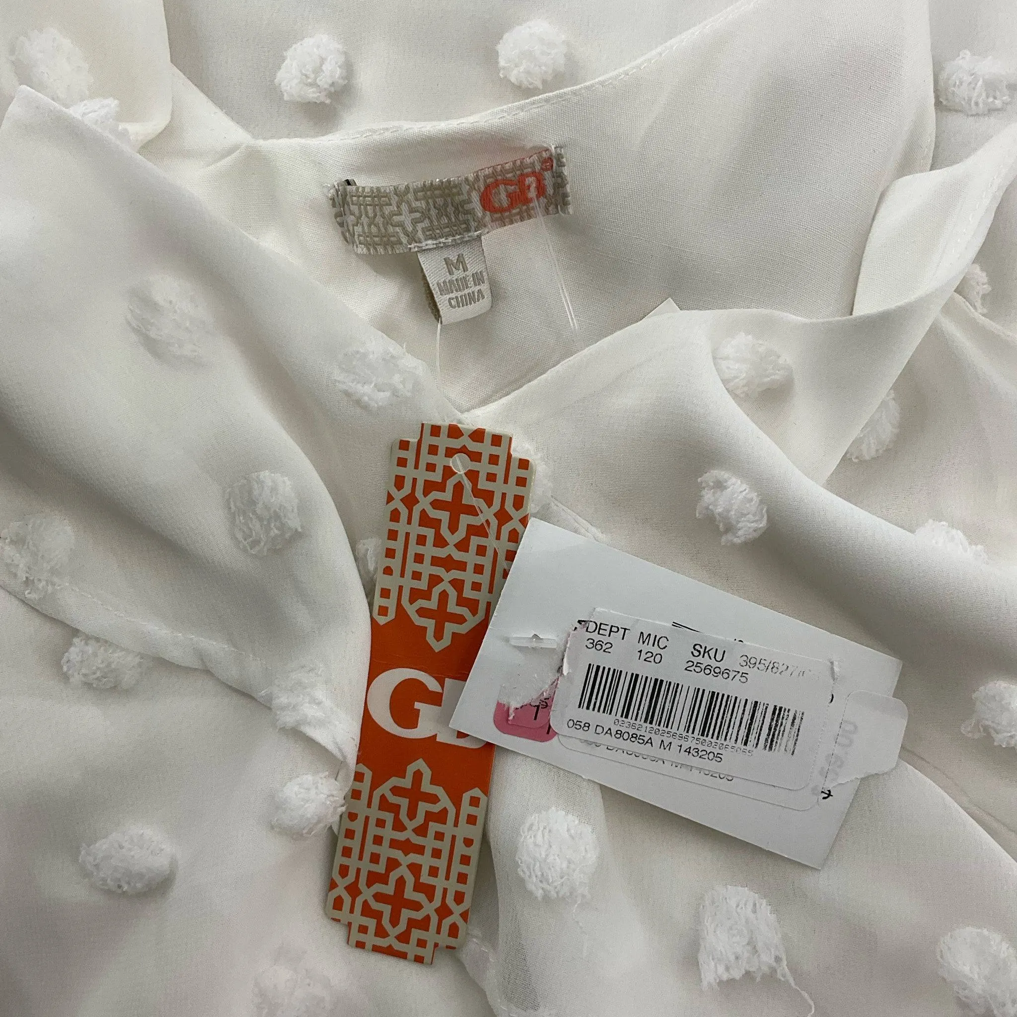 GB White Sleeveless Mini Dress Size Medium