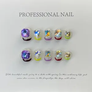 Gem-Kissed Snow Toes – White Elegance with a Splash of Sparkle