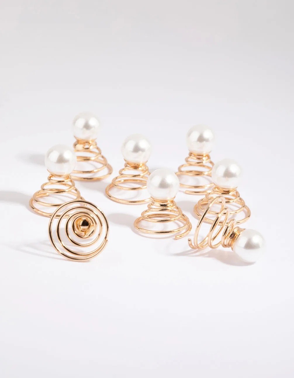 Gold Pearl Hair Screw Pack