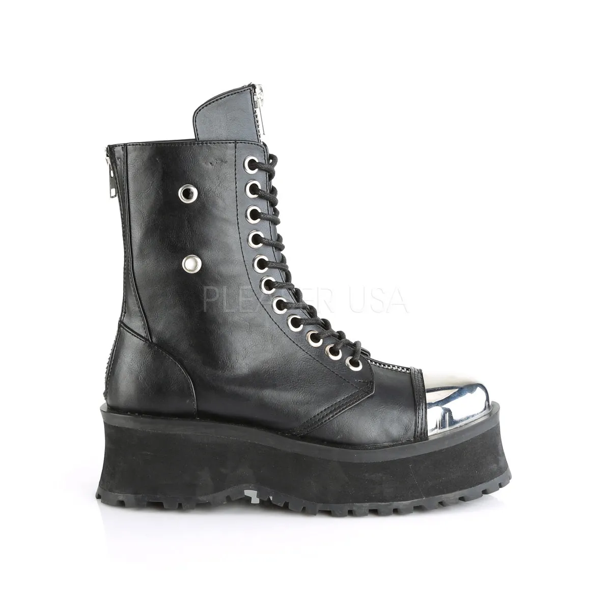 GRAVEDIGGER-10  Black Vegan Leather