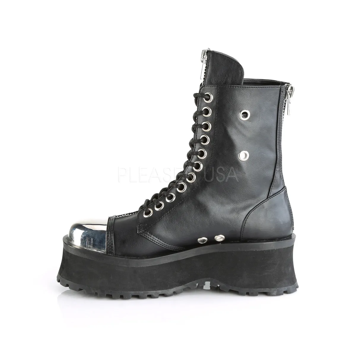 GRAVEDIGGER-10  Black Vegan Leather