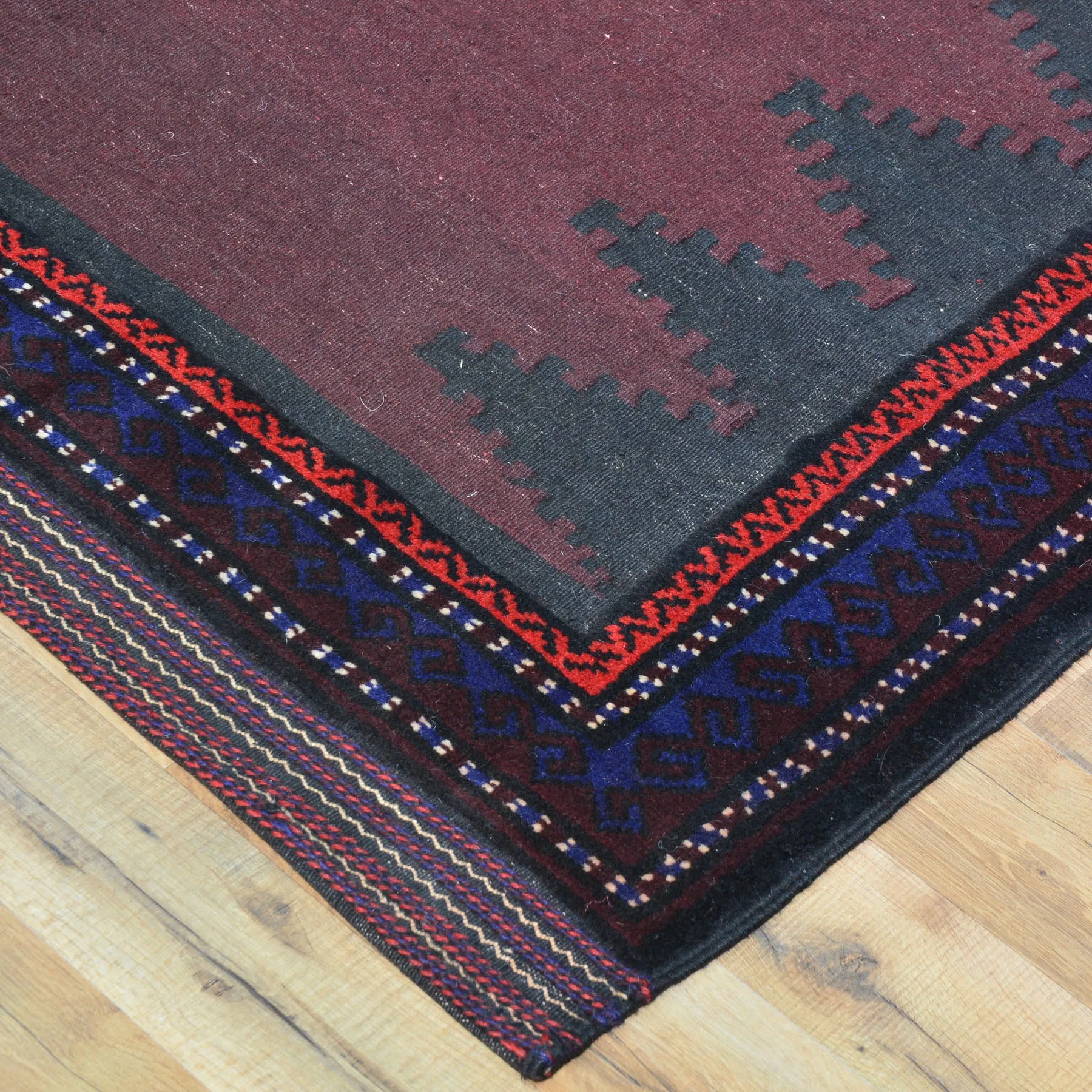 Hand-Woven Afghan Tribal Kilim Oriental Handmade Sumak Wool Rug (Size 4.6 X 4.7) Cwral-10260