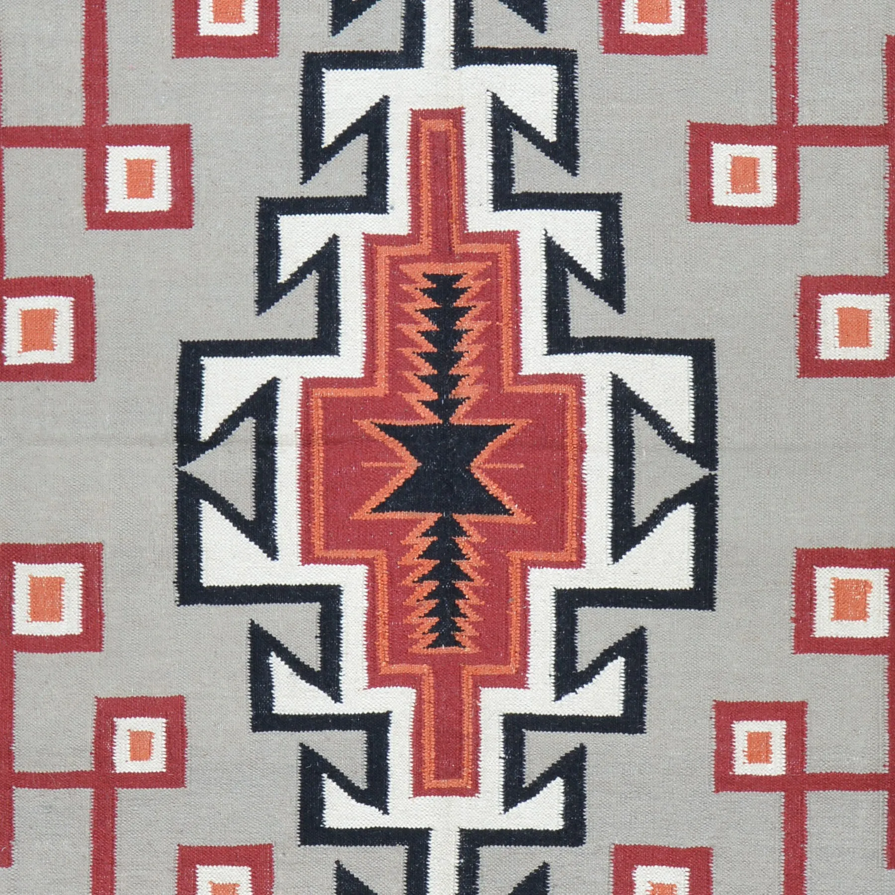 Hand-Woven Reversible Navajo Style Handmade Wool Rug (Size 8.0 X 10.0) Cwral-6924