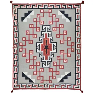 Hand-Woven Reversible Navajo Style Handmade Wool Rug (Size 8.0 X 10.0) Cwral-6924