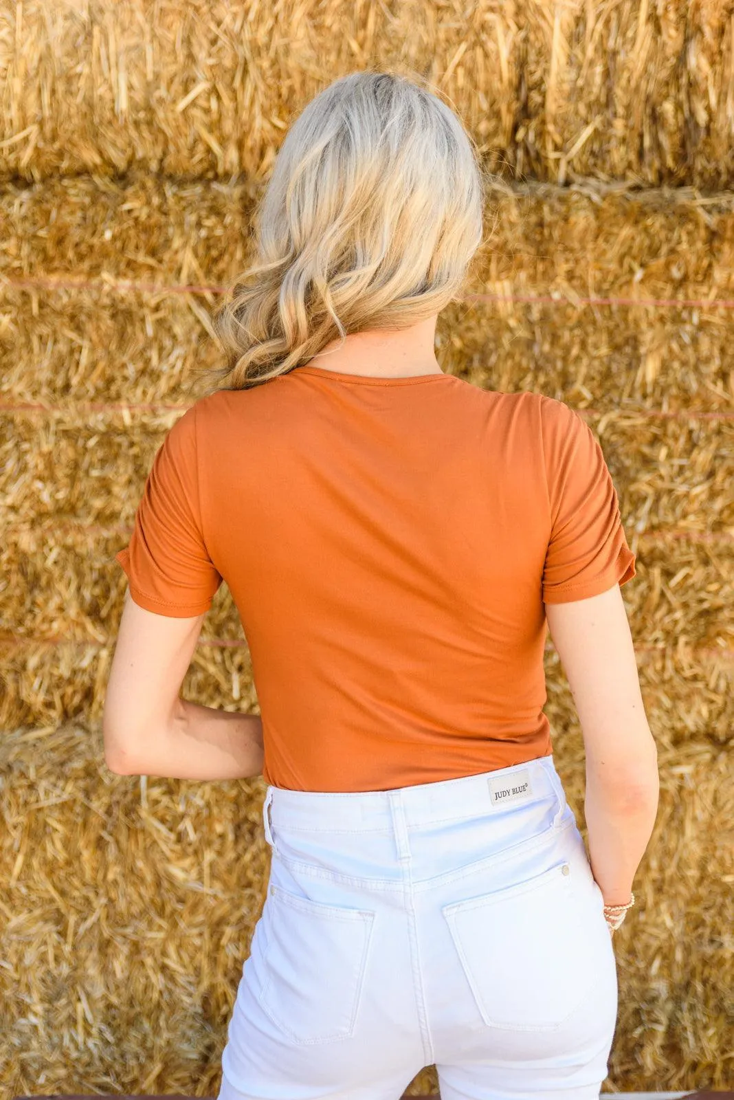 Hazel Blues® | Spare Your Time Bodysuit In Rust