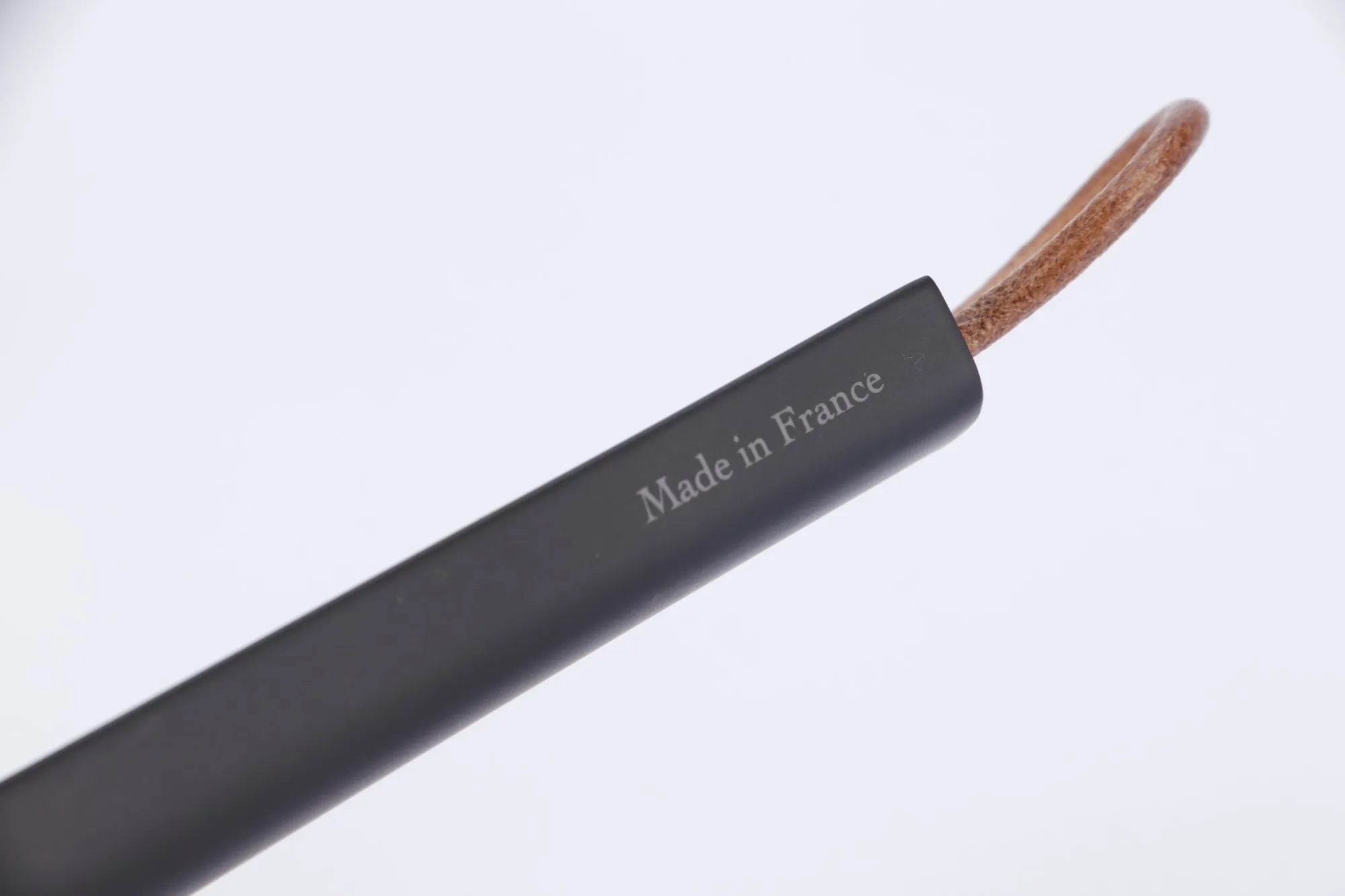 Hermes Black Horse Hair Brush & Black Shoes Horn & Polishing Cream, with Dust Cover