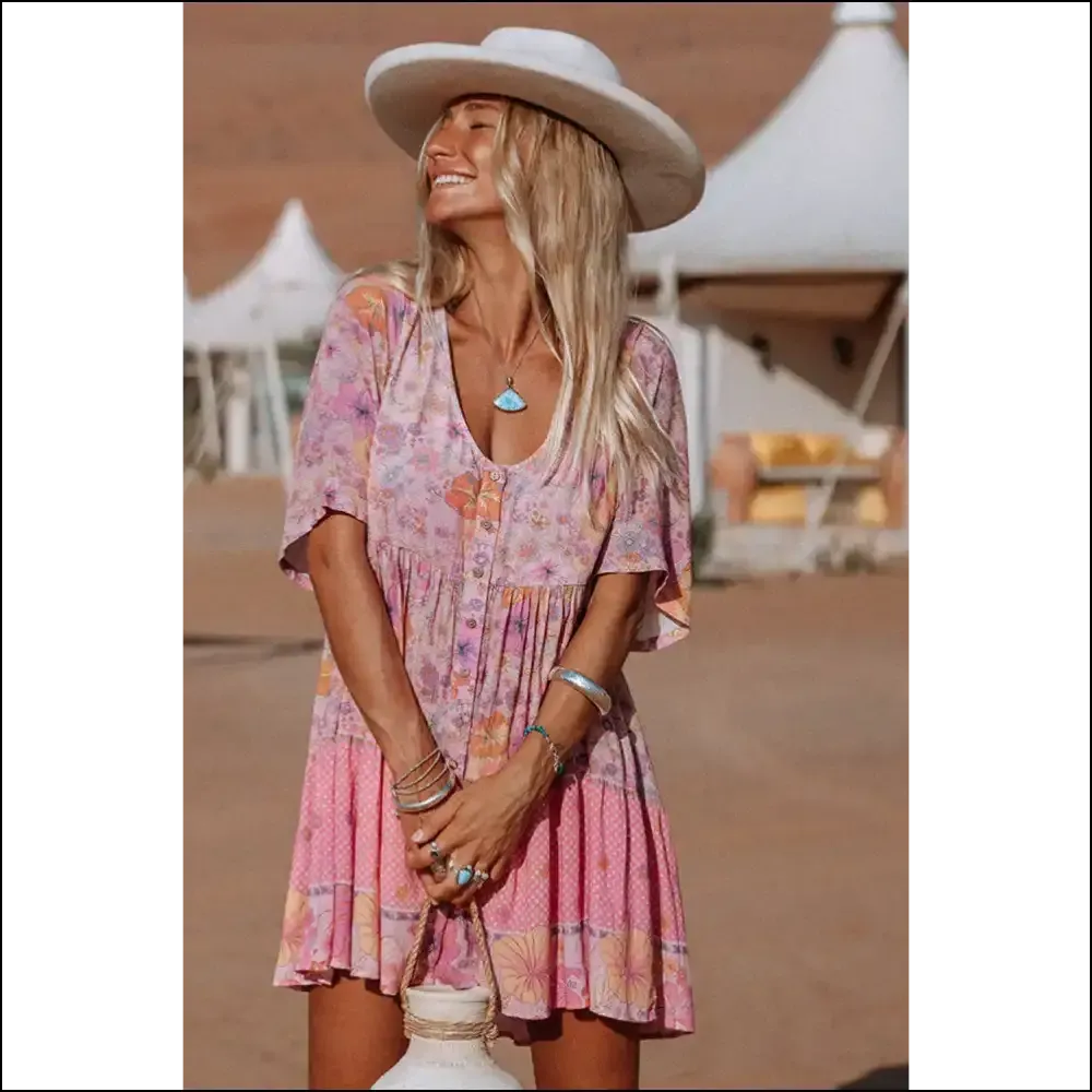 Hibiscus Ruffle Dress: Needful Things' "Oops, I'm Hot" Collection 🌺