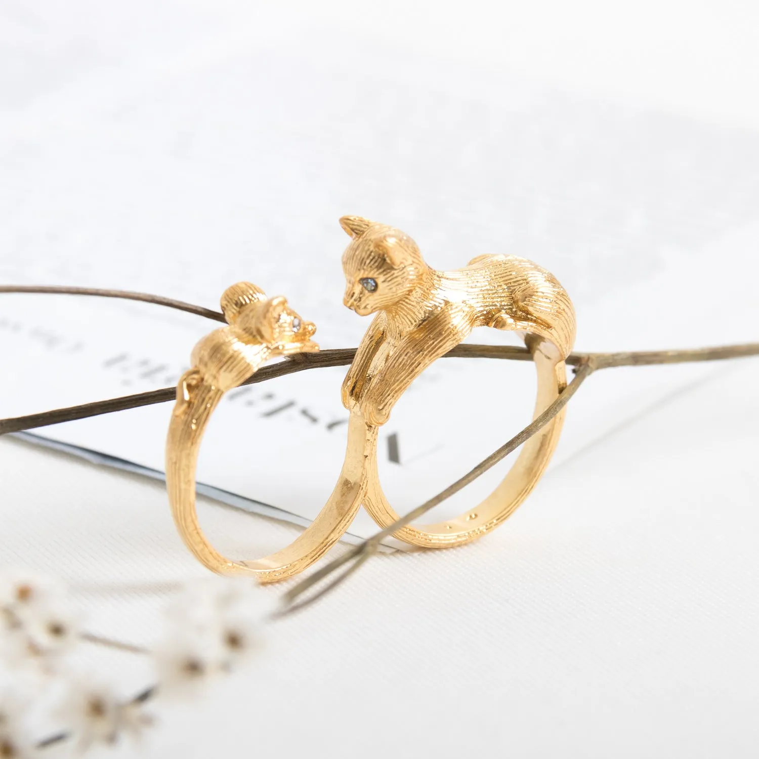 House Cat And Mouse Ring
