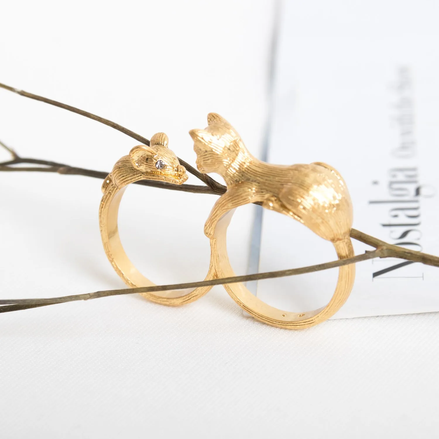 House Cat And Mouse Ring