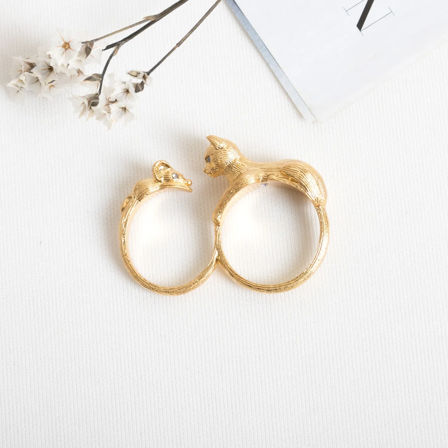 House Cat And Mouse Ring