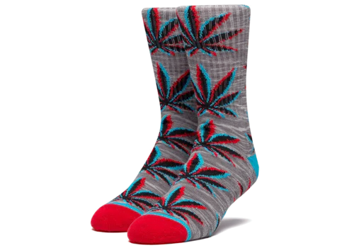 Huf Static Plantlife Socks - Grey Heather