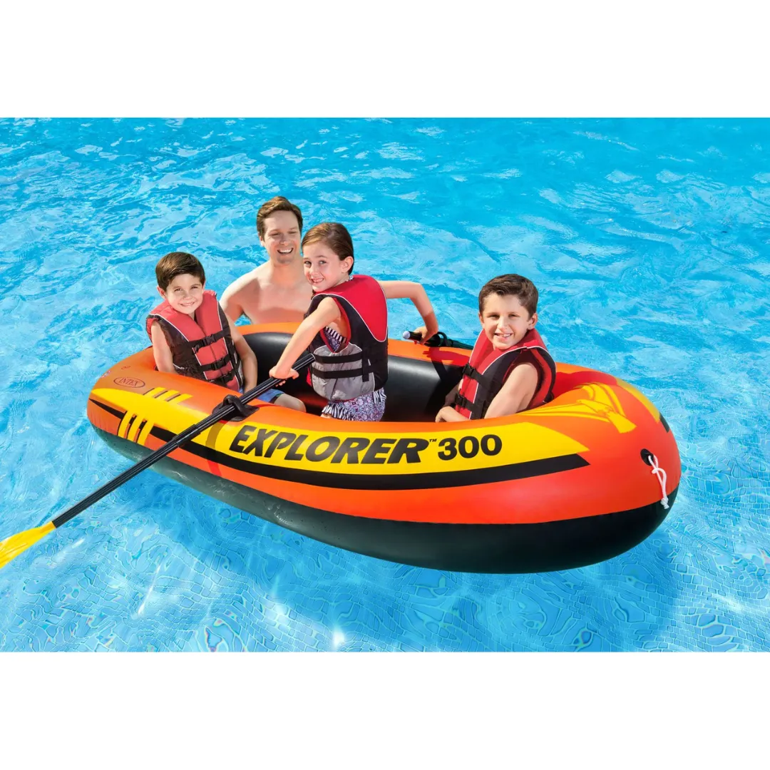 Intex Explorer 300 Boat Set, Age 6 