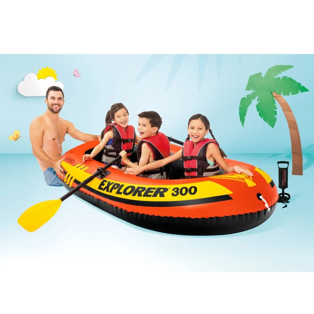 Intex Explorer 300 Boat Set, Age 6 