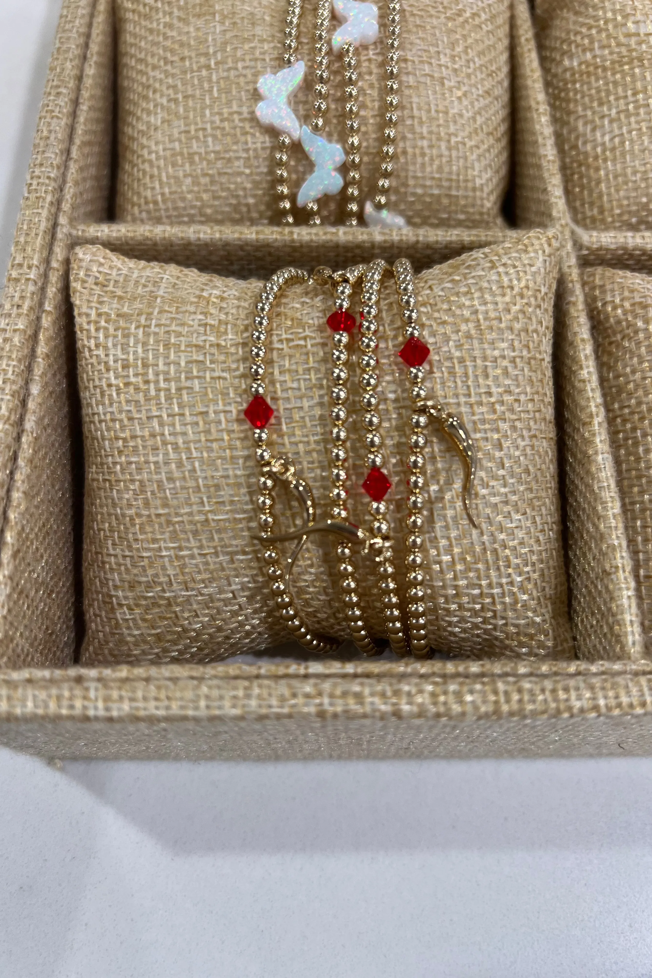italian horn stretchy bracelet