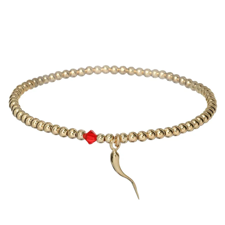 italian horn stretchy bracelet