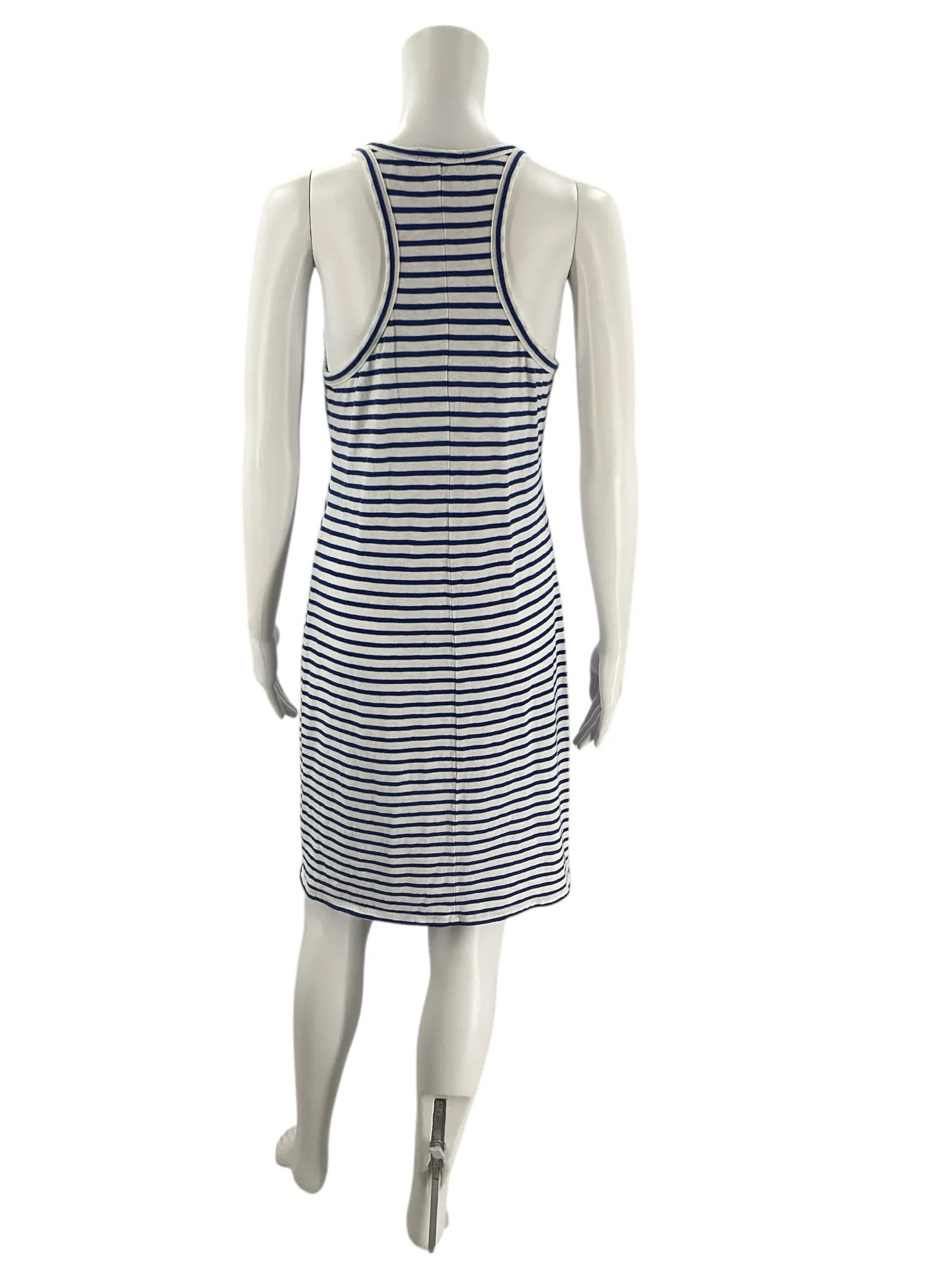 J Crew White/Blue Stripe Dress -  Size Medium