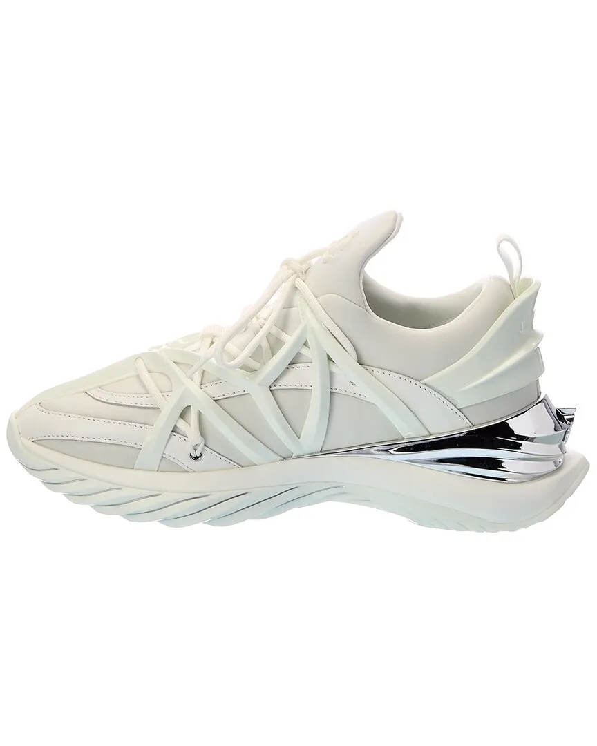 Jimmy Choo Cosmos/F Neoprene & Leather Sneaker