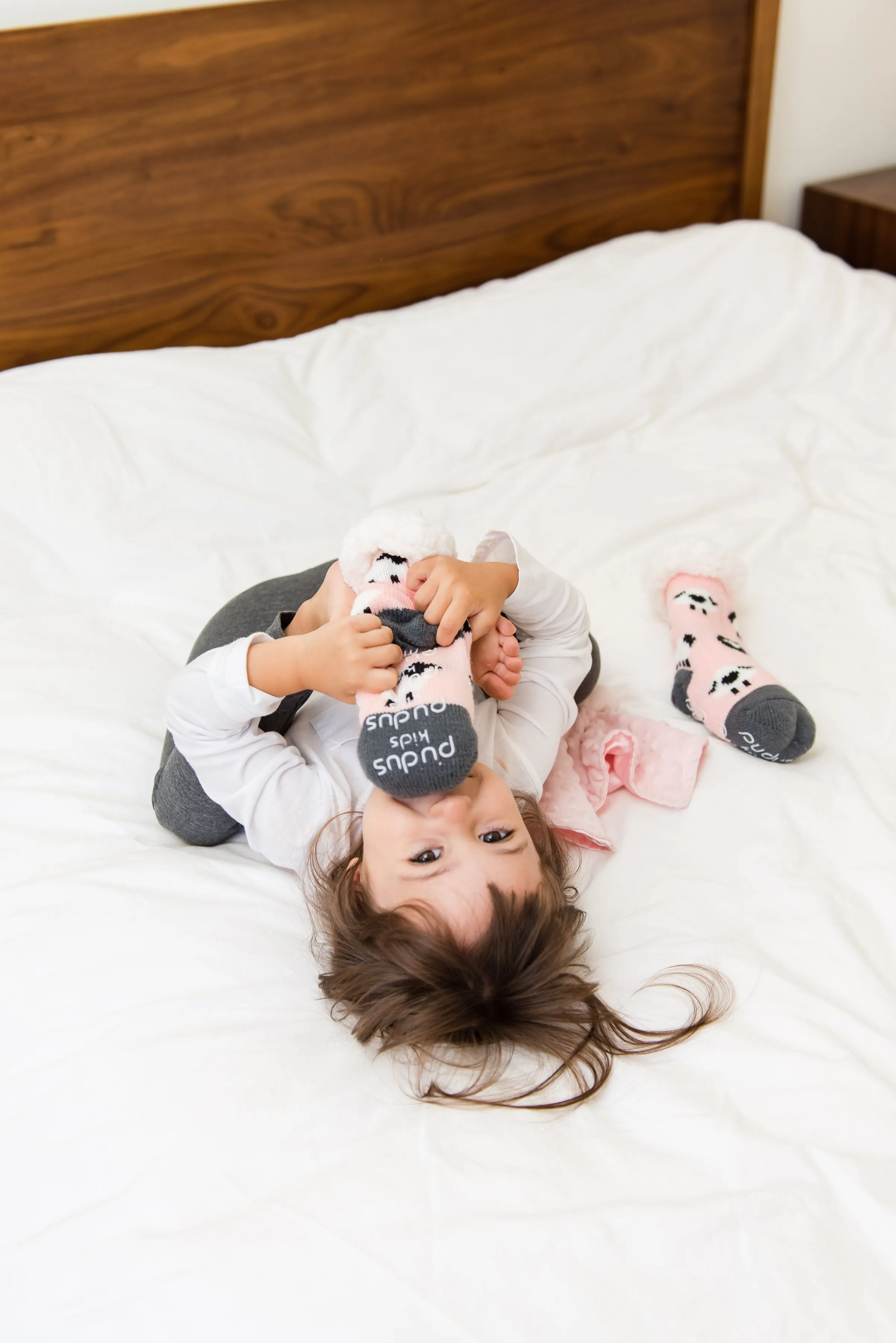 Kids Classic Slipper Socks | Sheep Blush