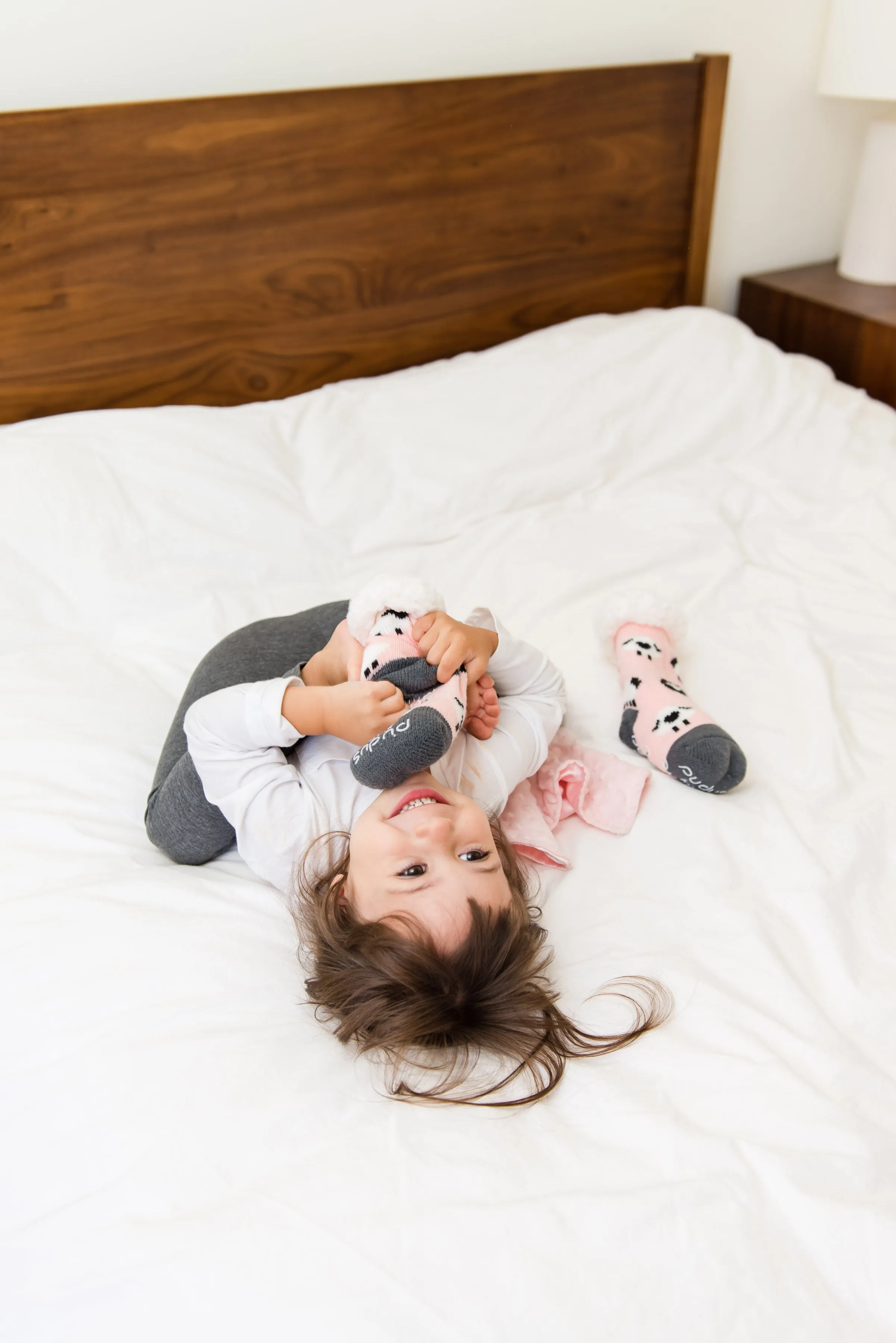Kids Classic Slipper Socks | Sheep Blush