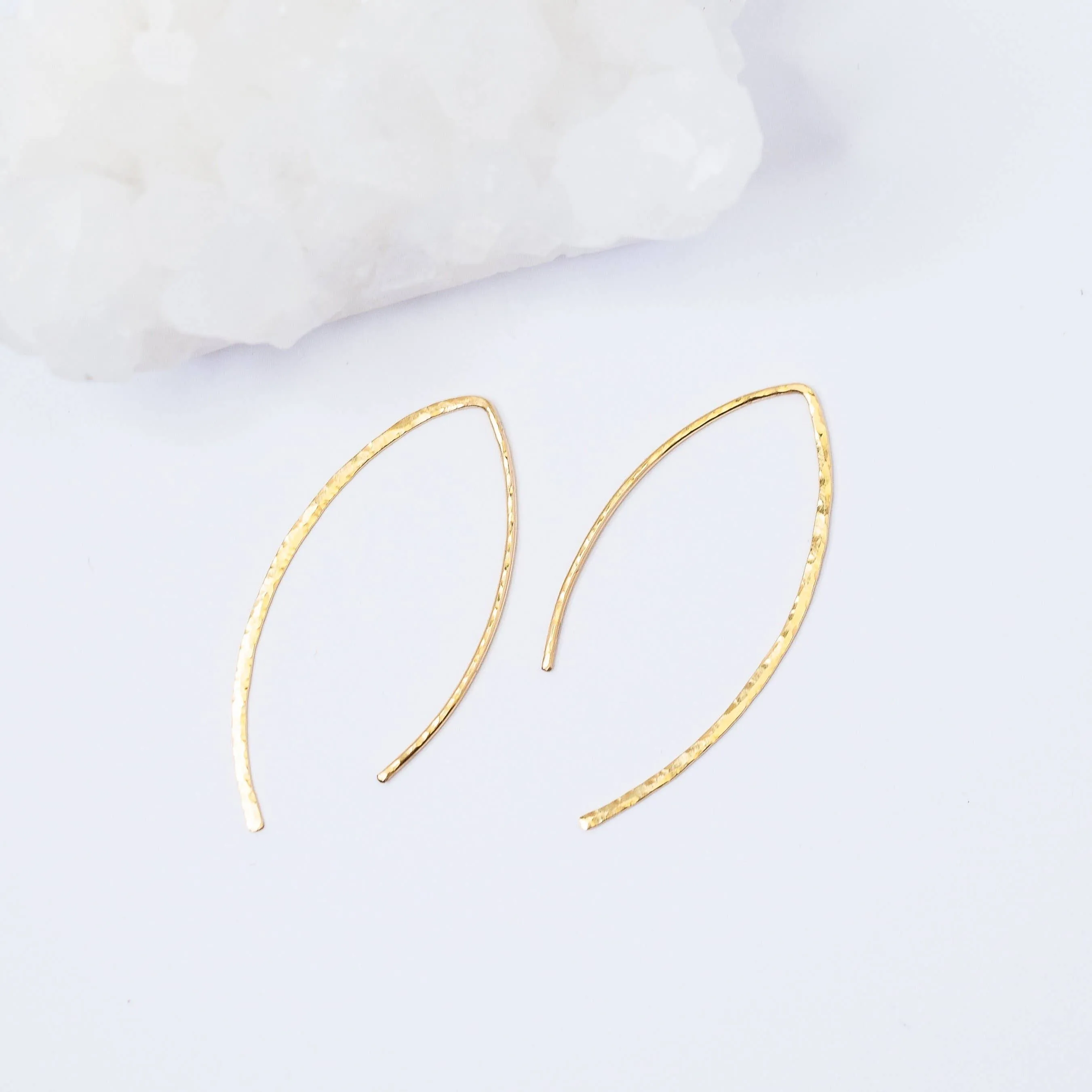 Large Arc Threader Earrings
