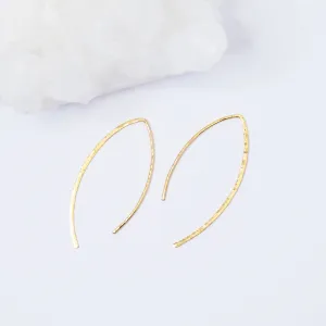 Large Arc Threader Earrings