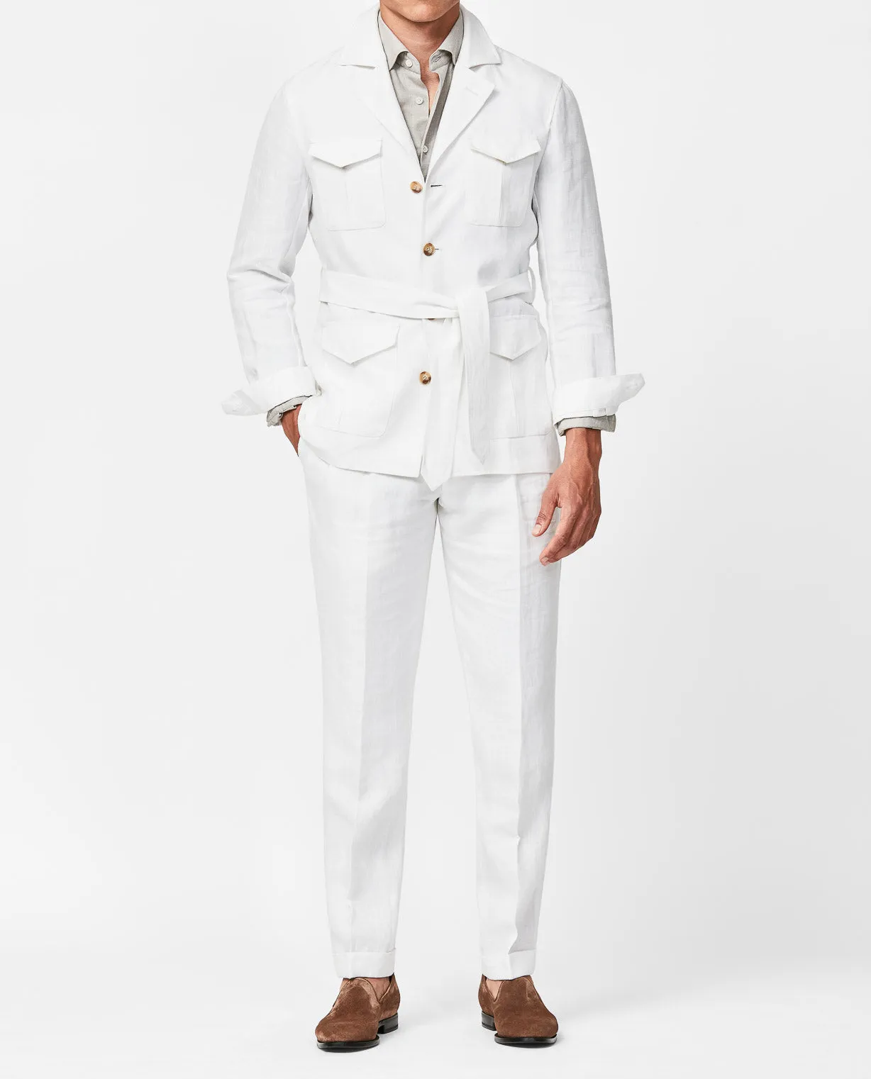 Libeco White Pure Linen Plain Weave