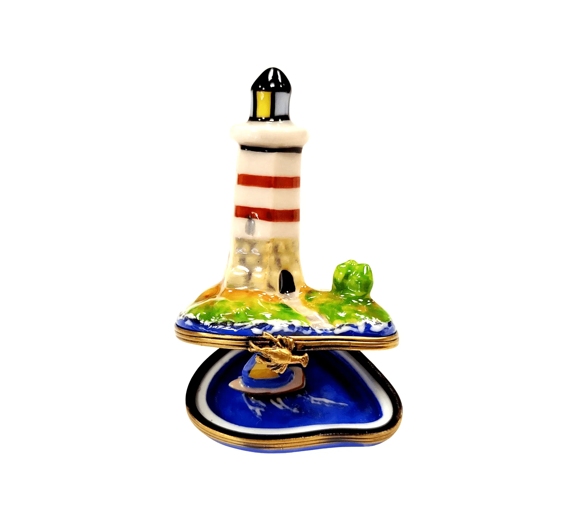 Lighthouse Boat on Ocean