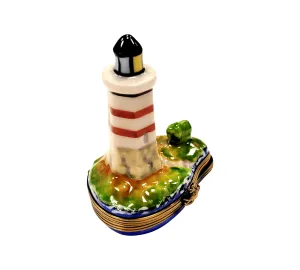 Lighthouse Boat on Ocean