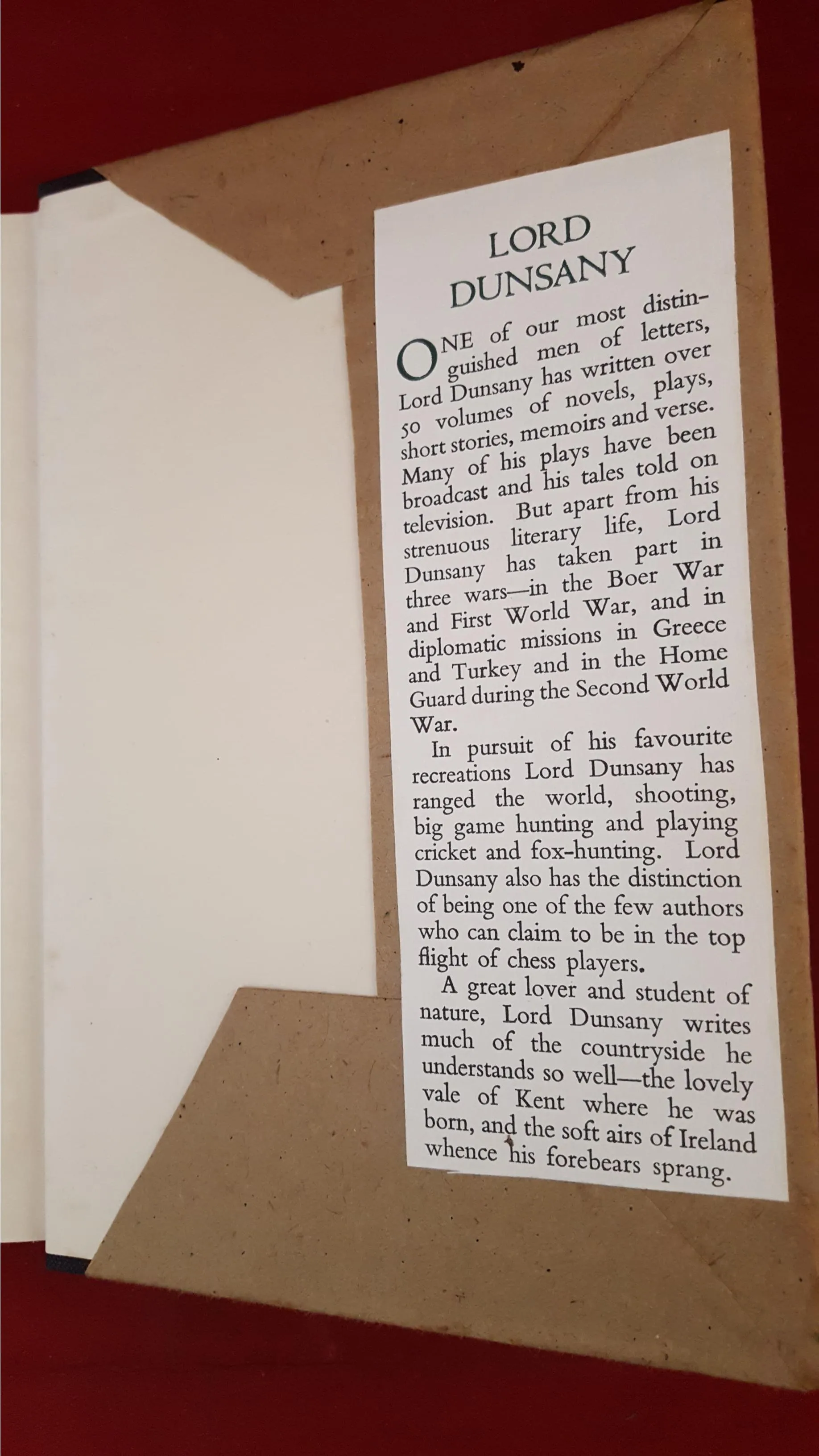 Lord Dunsany - The Little Tales of Smethers, Jarrolds, 1952, 1st Edition