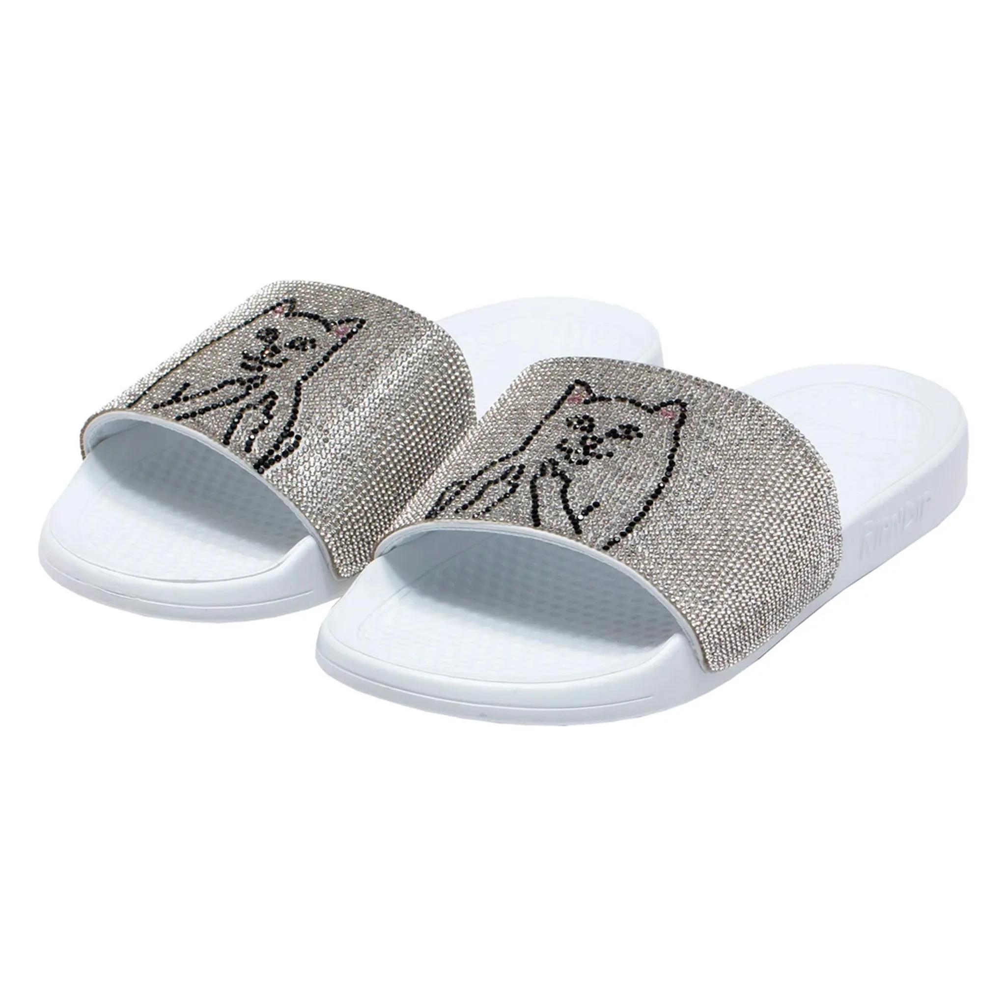 Lord Nermal Slides (Rhinestone White)