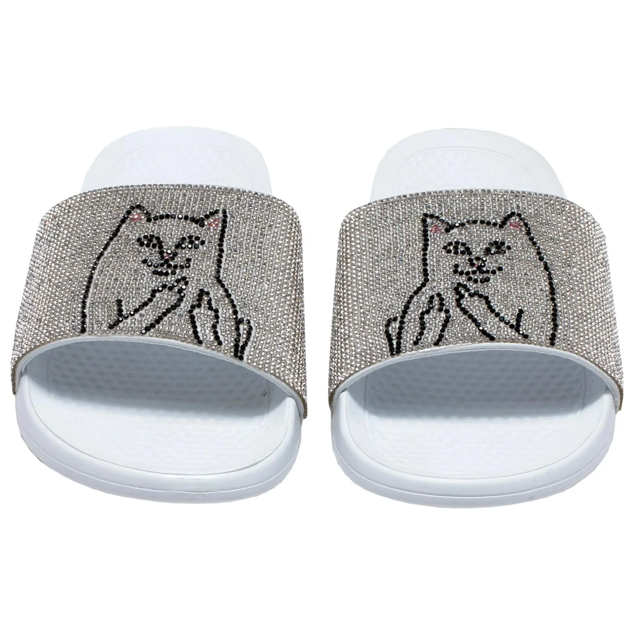 Lord Nermal Slides (Rhinestone White)
