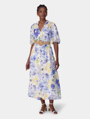 Loren Puff Sleeve Midi Dress