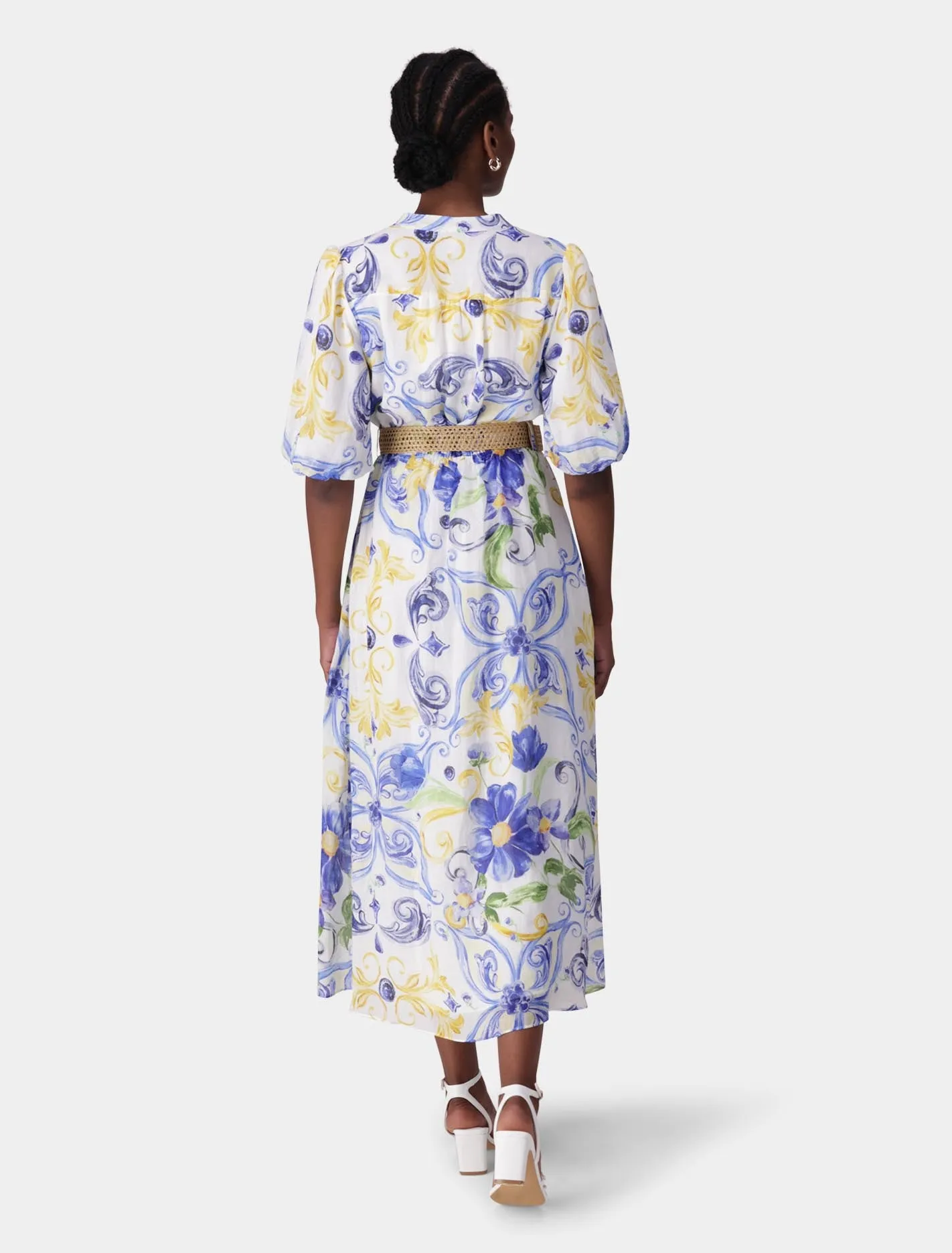 Loren Puff Sleeve Midi Dress