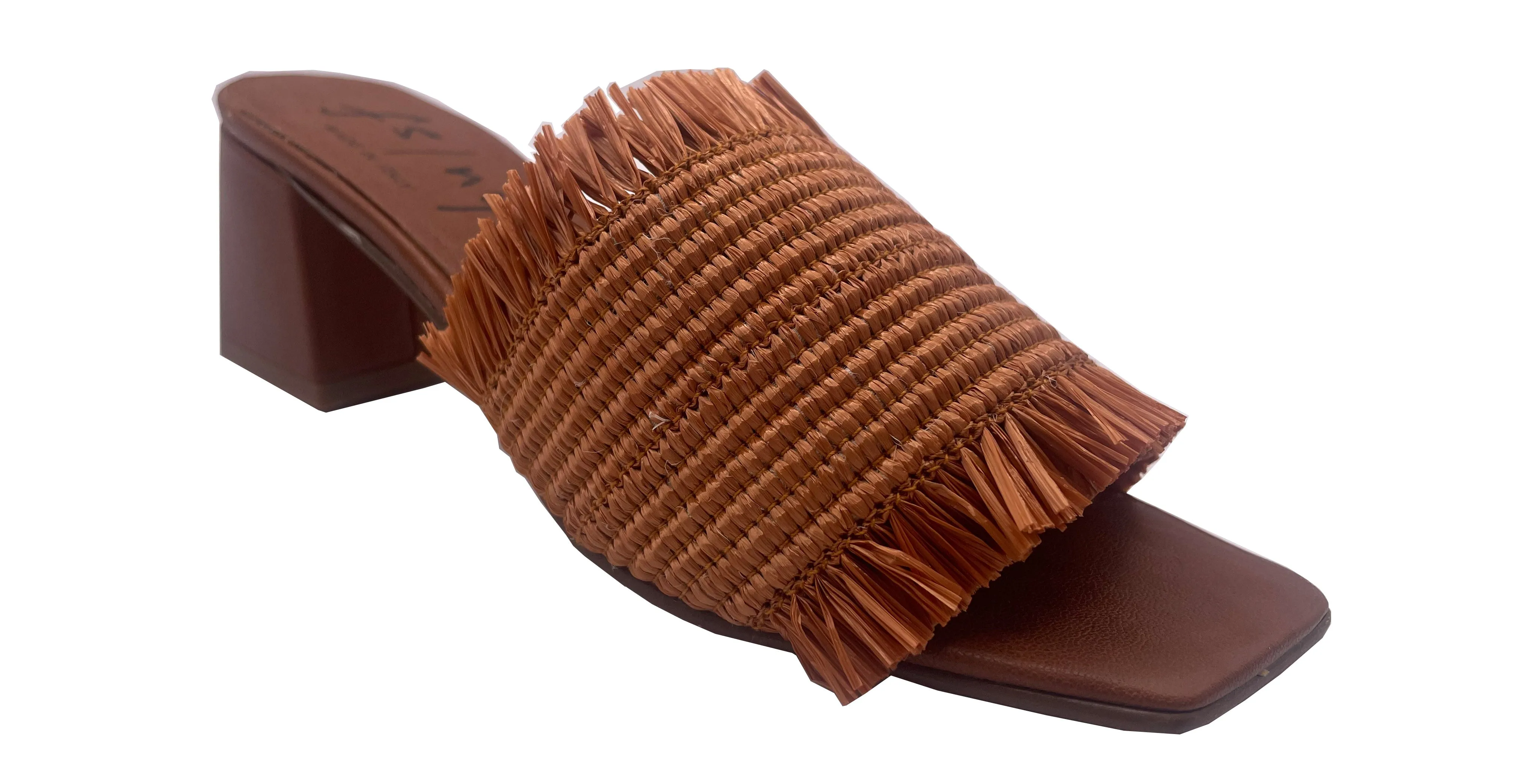 Luna - Cognac Raffia