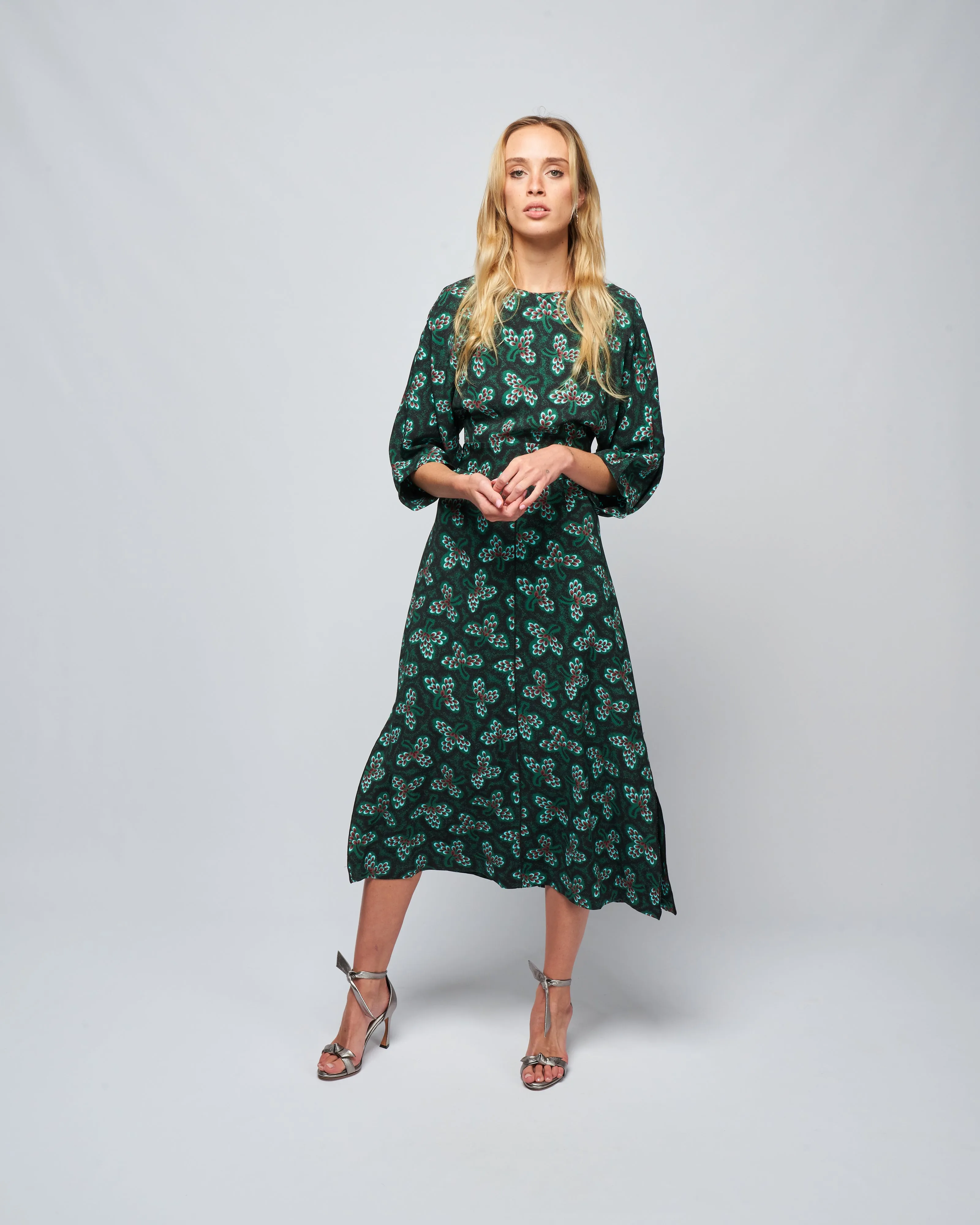 lyss dress - dark green