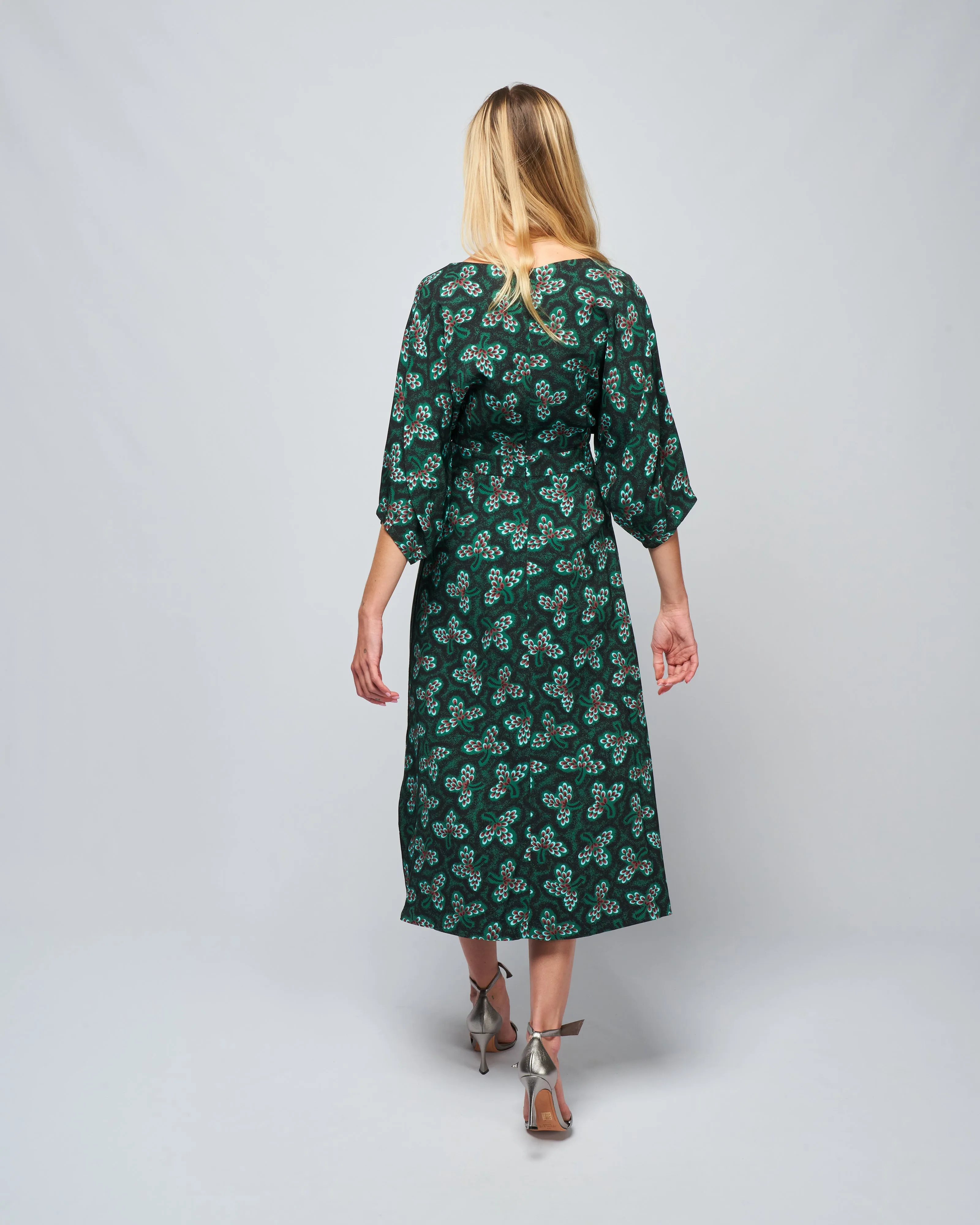 lyss dress - dark green