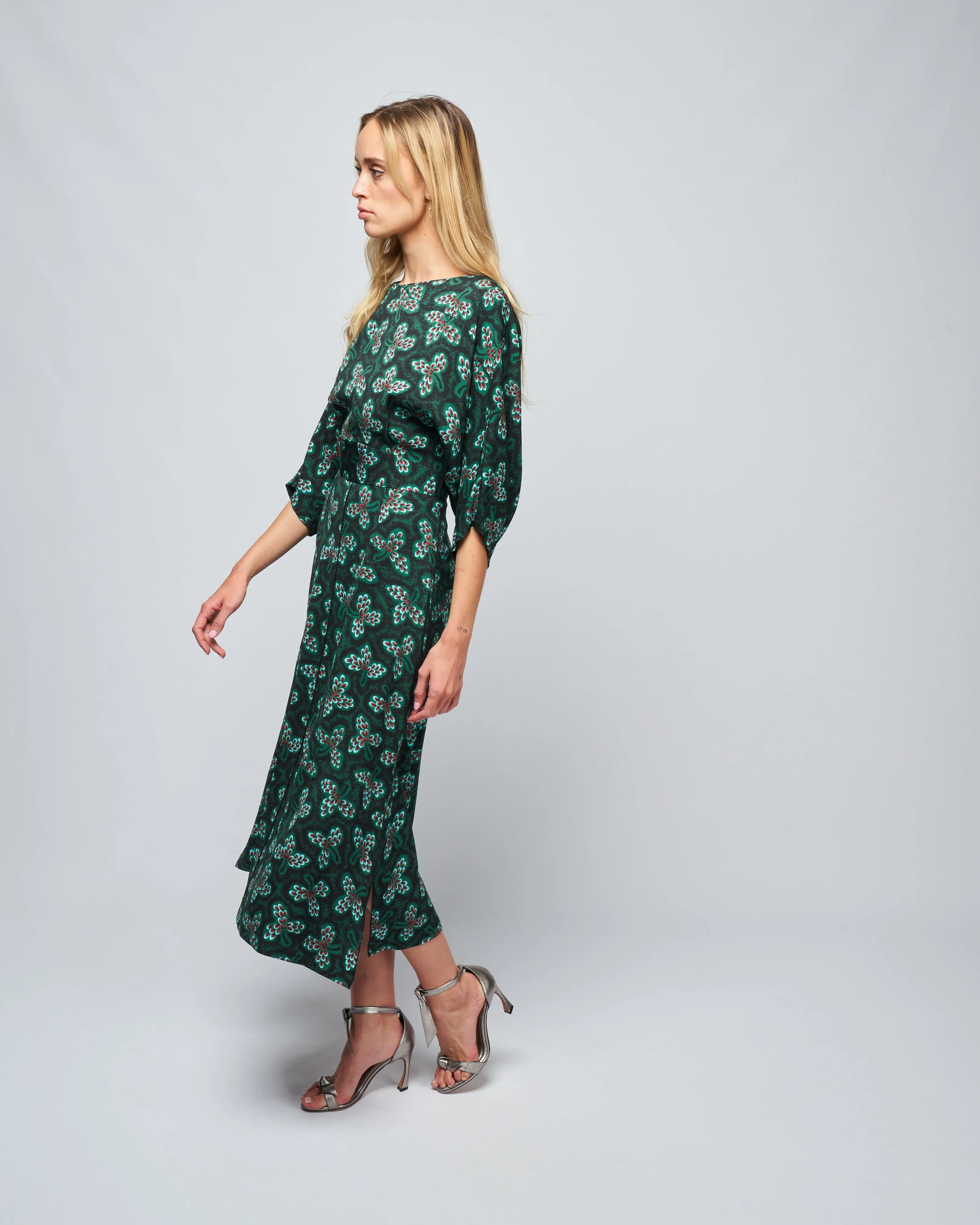 lyss dress - dark green
