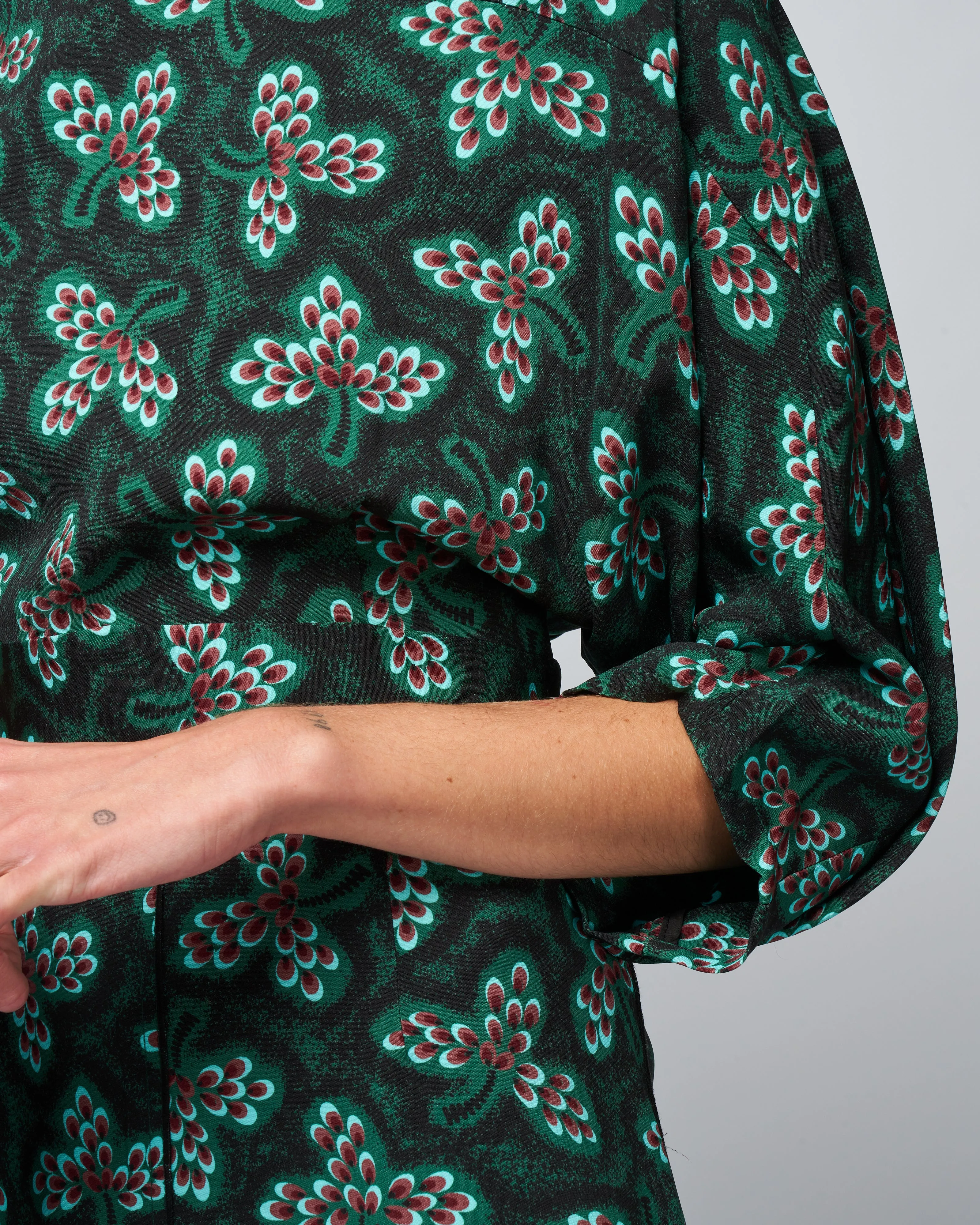 lyss dress - dark green