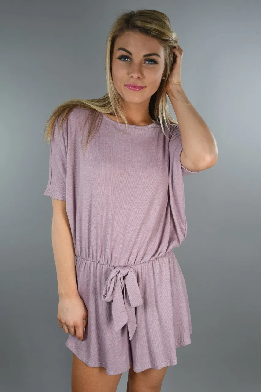 Mauve On The Go Romper