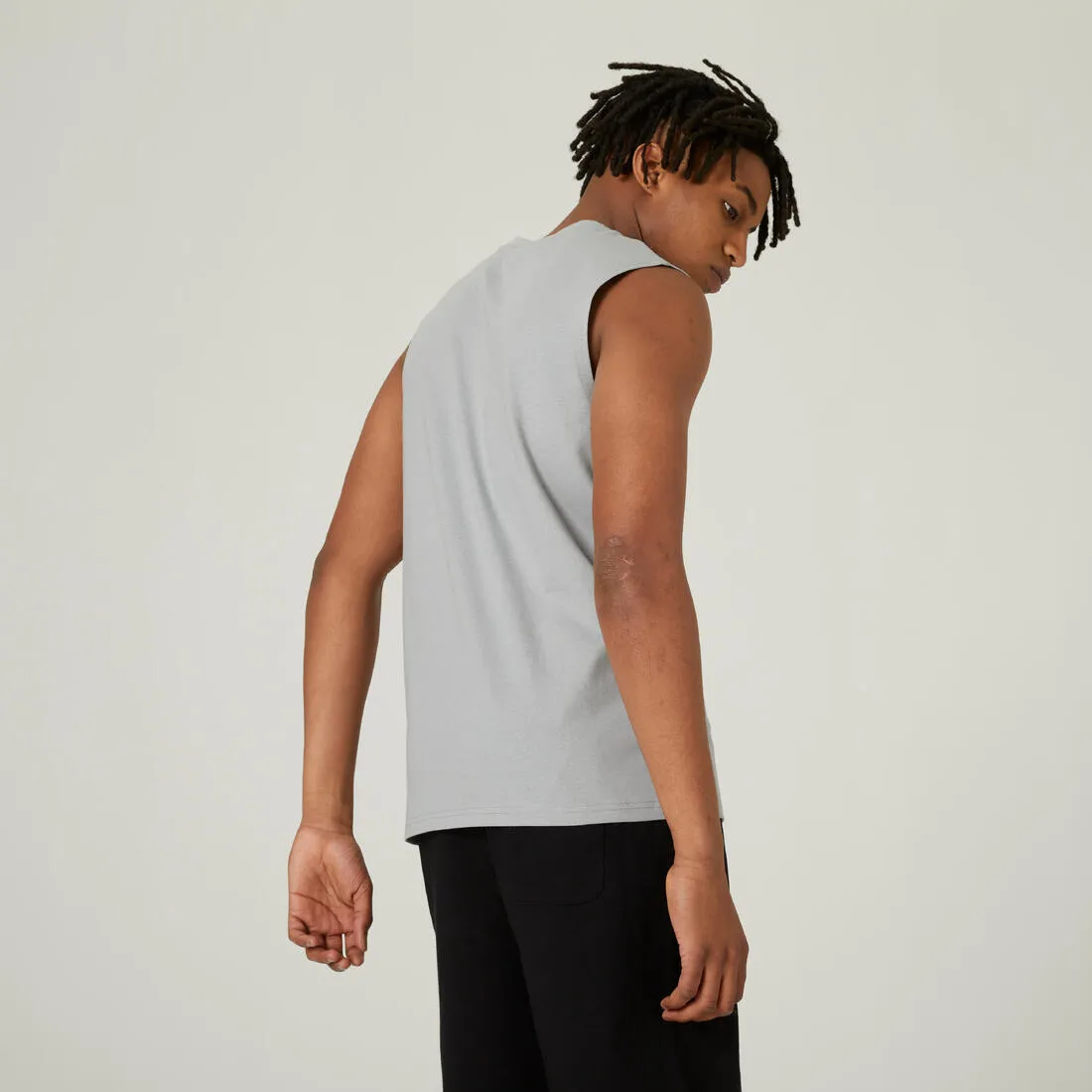 Men's Stretchy Fitness Tank Top 500