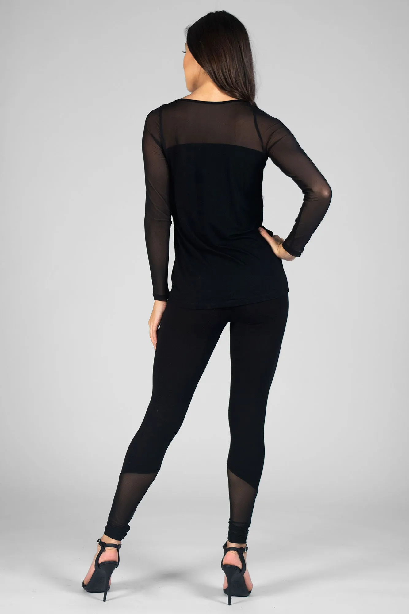 Mesh Panel Leggings