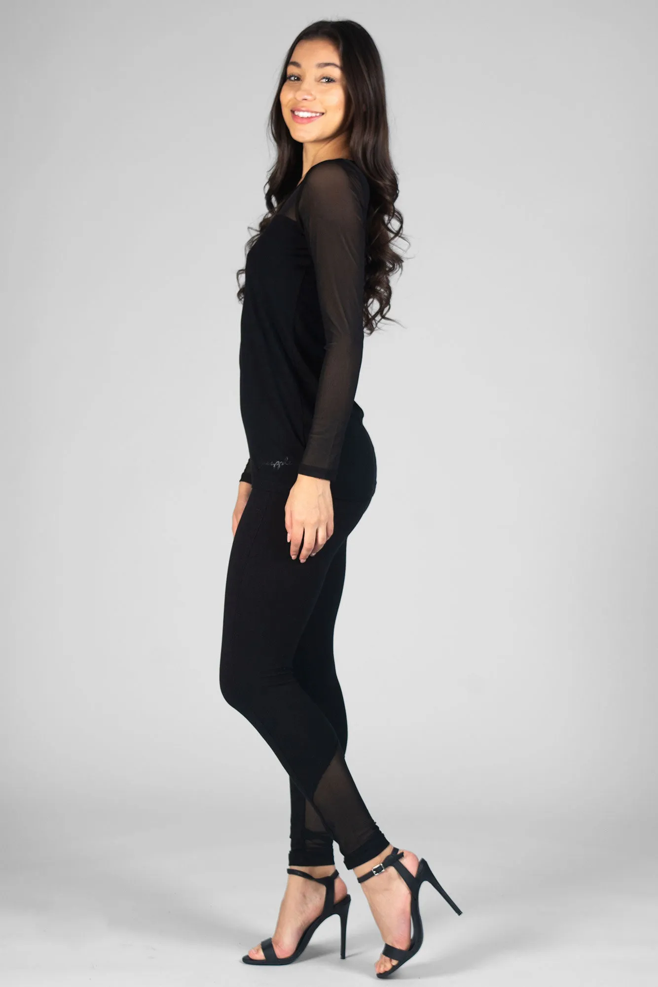 Mesh Panel Leggings