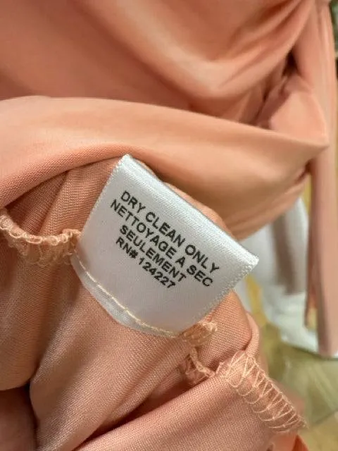 MISA Peach Spaghetti Strap Dress – Size Medium