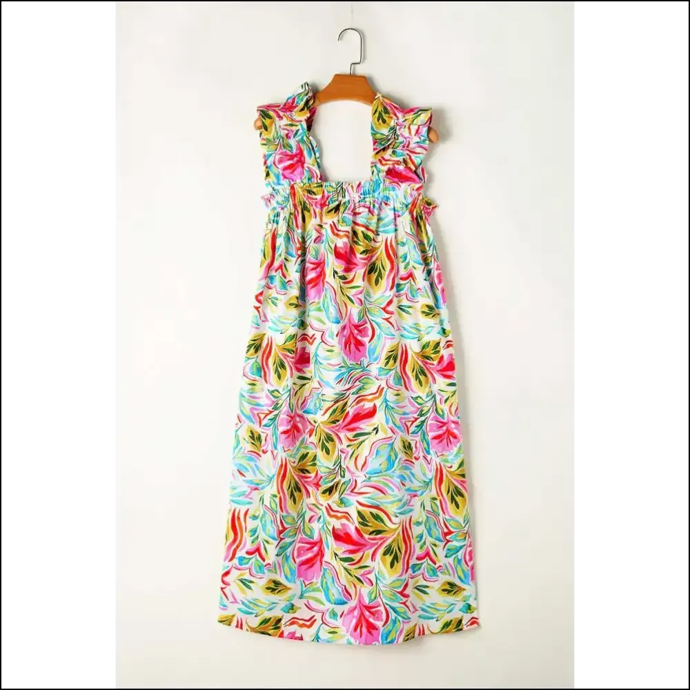 Needful Things: White Floral Print Dress – Dangerously Chic! 🌼