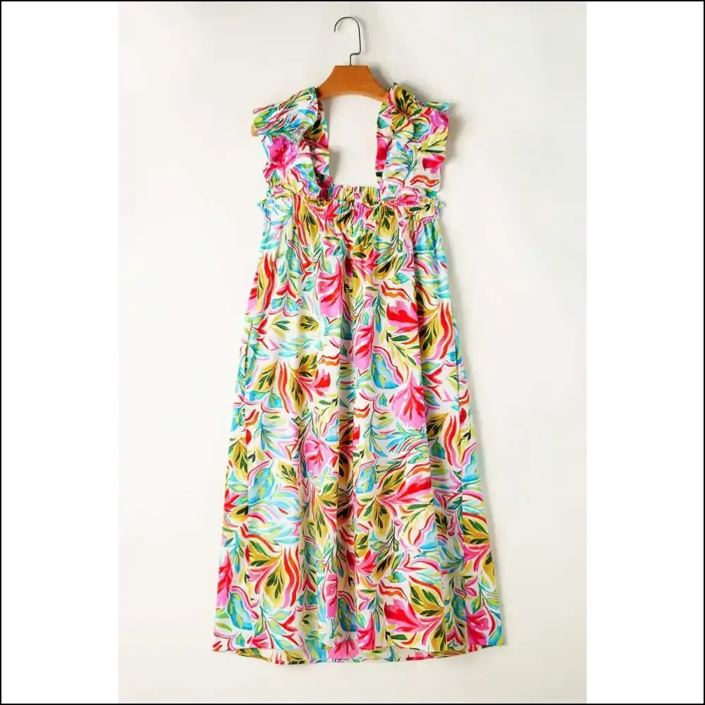 Needful Things: White Floral Print Dress – Dangerously Chic! 🌼