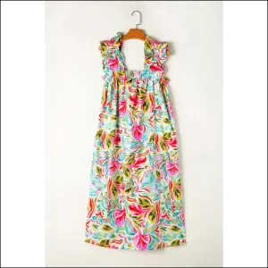 Needful Things: White Floral Print Dress – Dangerously Chic! 🌼