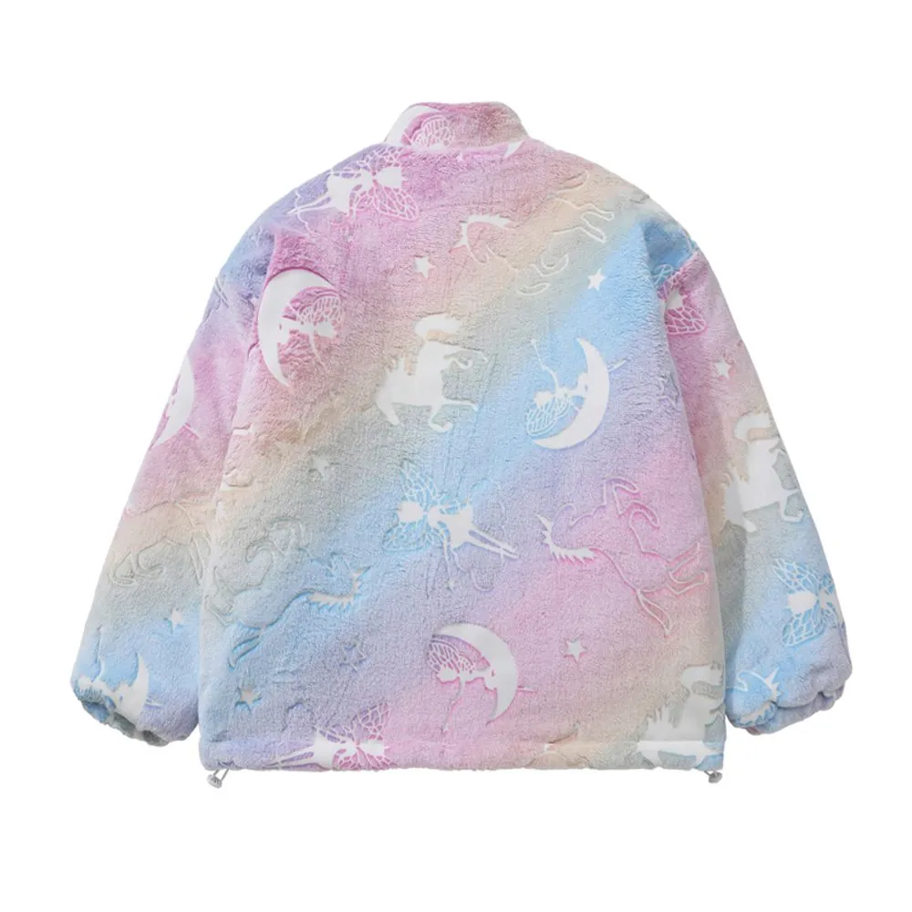 【NOW TREND】Gradient Moon Boat Painting Coat