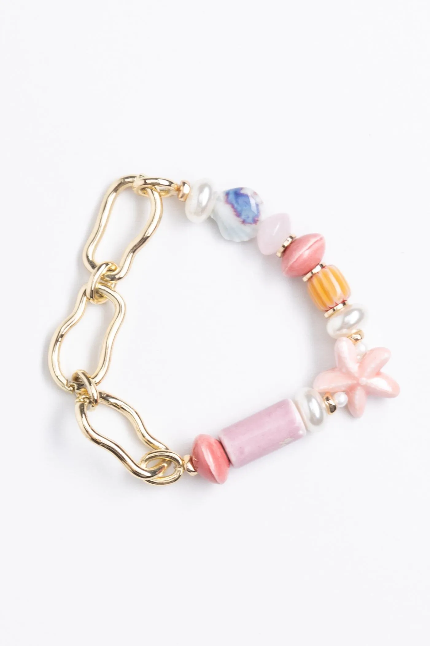 Orange Summer Stretchy Bracelet